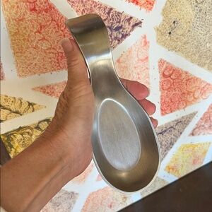 Sturdy Stainless Steel Spoon Rest